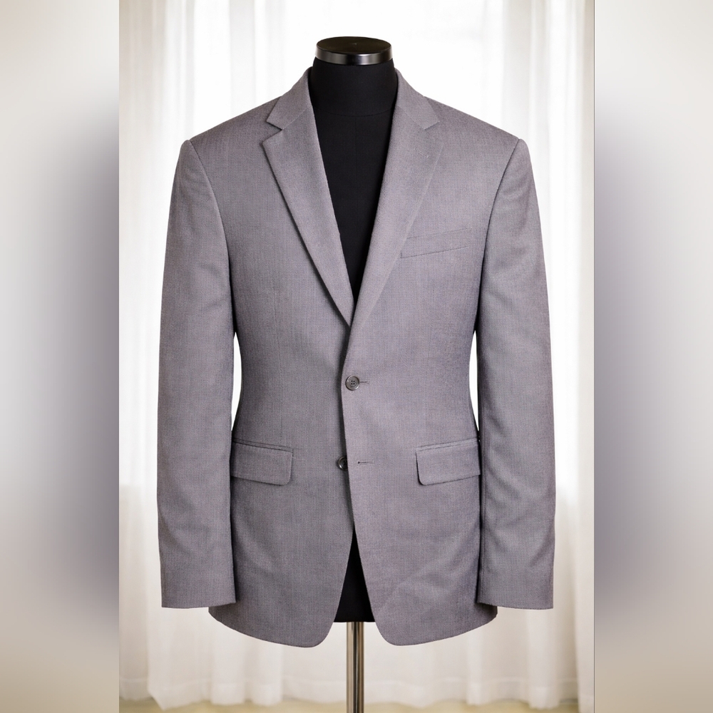 Michael Kors Men’s 44R Large Gray Wool Blazer Sports Coat Business Casual Formal